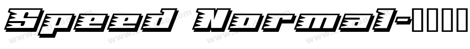 Speed Normal字体转换